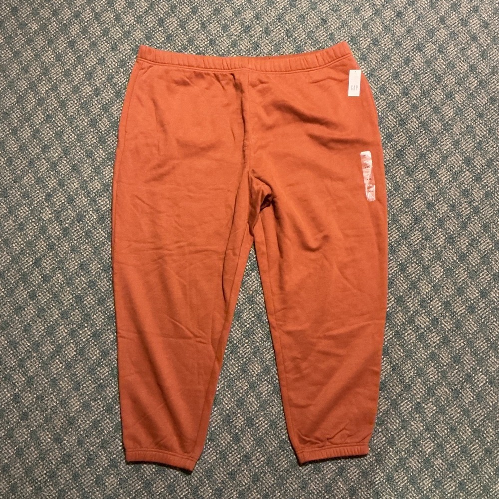 Gap Vintage Soft Sweatpants Mens XXL Burnt Orange NWT Fleece Joggers Relaxed Fit